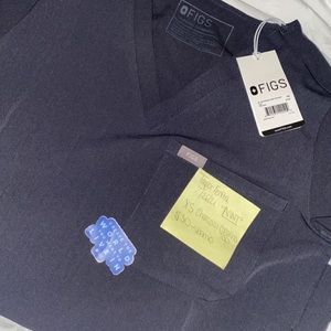 FIGS CHARCOAL CATARINA TOP (XS)